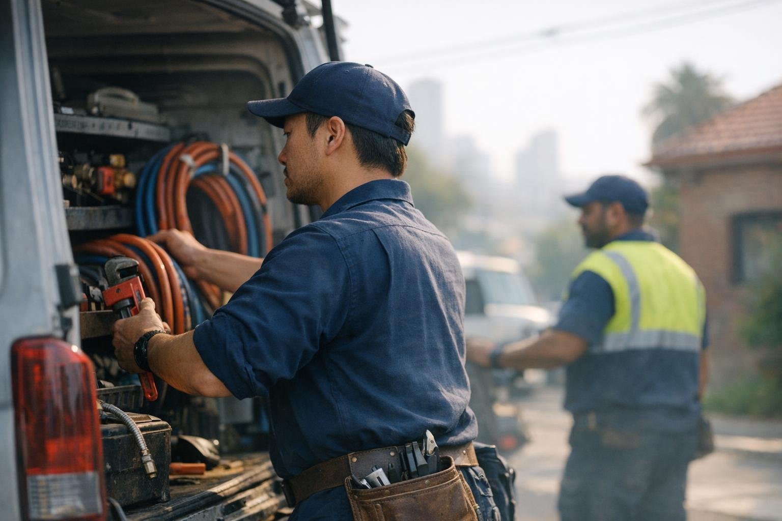 Plumbing Inspection in Emergency Plumber: Plumbing Inspection is a thorough examination of a building's water supply, drainage — visual guide