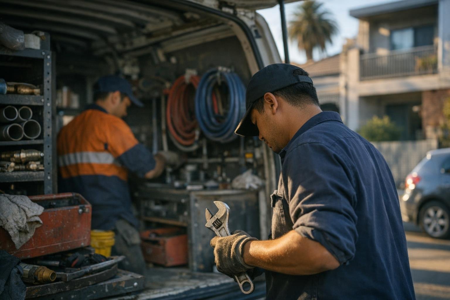 Toilet Leak in Emergency Plumber: Toilet Leak refers to water escaping from a toilet bowl, tank, or — visual guide