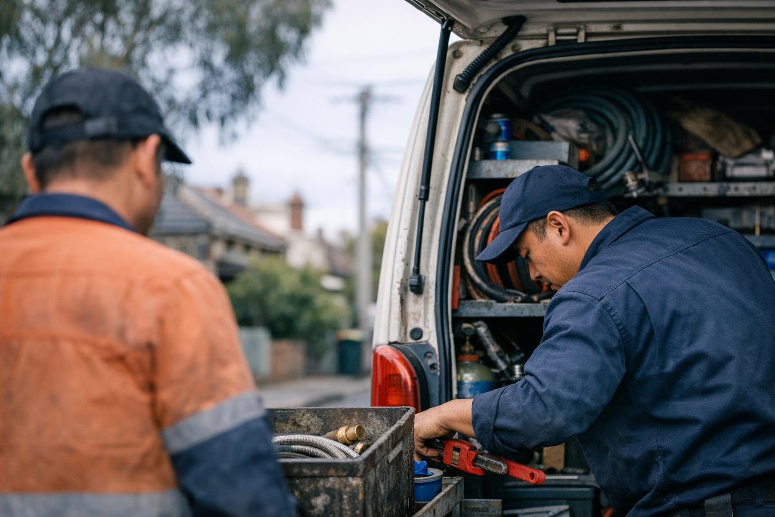 Wet Spots in Emergency Plumber: Wet spots are visible patches of moisture or dampness that appear on — visual guide