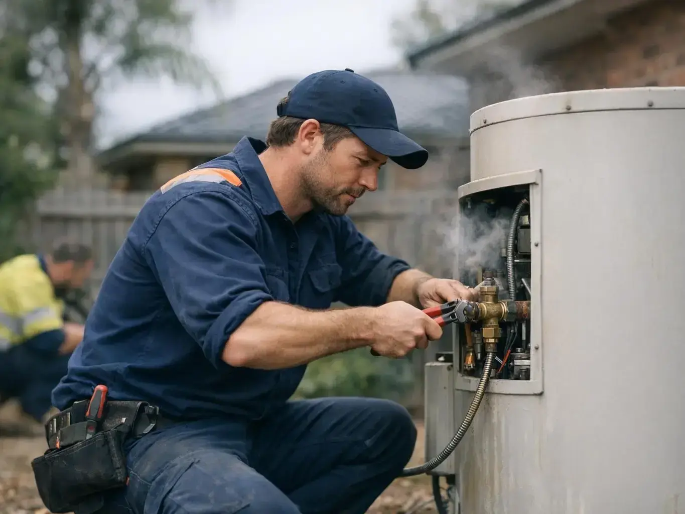 Hot water system replacement in modern Bentleigh East townhouse