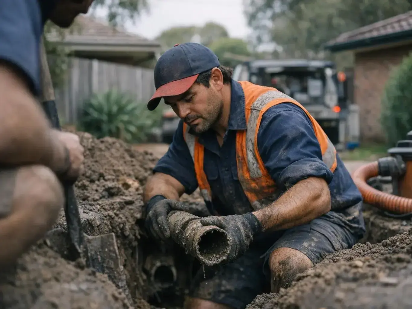 Emergency Plumber Melbourne technician preparing Saint Albans pipes for epoxy relining treatment